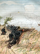 Infanterie prussienne en action